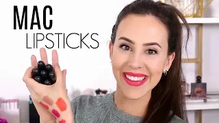 MAC Lipstick Collection || Amplified || Favorites, Swatches & Wear Test