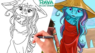 How To Draw SISU from RAYA AND THE LAST DRAGON | EASY DISNEY DRAWING