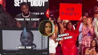 Diddy Thanks Cassie During Speech; Yung Miami Gets Called A Clown; City Girls Respond
