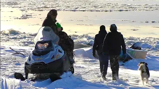 ЖИЗНЬ НА СЕВЕРЕ / УСТЬ-ЦИЛЬМА / ПЕРЕХОД ИЗ ОСЕНИ В ЗИМУ / ЛЕДОСТАВ НА ПЕЧОРЕ. ПЕРВЫЙ СНЕГ.