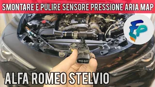 Smontare e pulire sensore aria map Alfa Romeo Stelvio