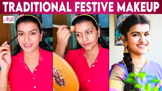 Easy Wedding Guest Makeup By Raja Rani Archana | Sridevi, Tamil Actress, Vijay tv | Traditional Look