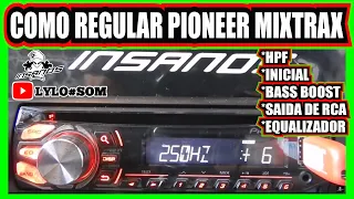 Regulando Radio Pioneer mixtrax simples e facil como regular frequência hpf saida de rca - toca cd