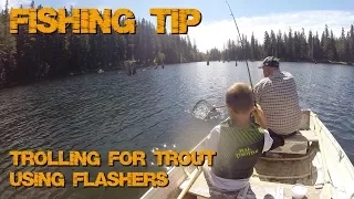 Trolling with Flashers for Trout - Fishing Tip