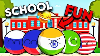 School Fun be like!🤣 [Countryball in School] [Funny 🤣 and Intresting 😱] @Not_A_Dude