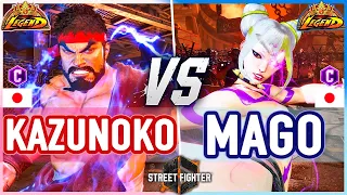 SF6 🔥 Kazunoko (Ryu) vs Mago (Juri) 🔥 Street Fighter 6