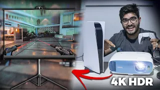 Você com certeza VAI QUERER VER ISSO! Playstation 5 + Projetor 4k HDR Benq! QUALIDADE ABSURDA! 😍😍