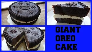 Giant Oreo Cake  . . . (how to make)