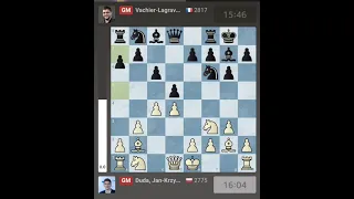 Jan-Krzysztof Duda Vs Maxime Vachier-Lagrave | Champions Chess Tour Aimchess U.S. Rapid Prelims R-13