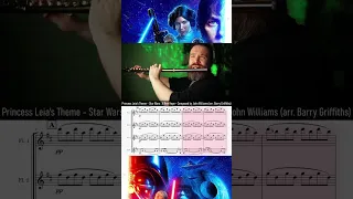 Princess Leia's Theme Star Wars - J. Williams #shorts