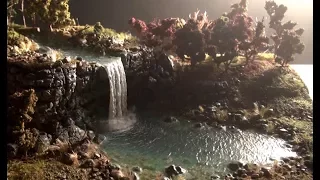 Waterfall diorama + Christian message!