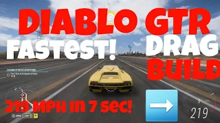 Forza Horizon 5: Fastest Drag Build/Tune (Diablo GTR)