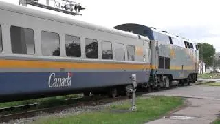 VIA train 72 leaves the Chatham station. May 8 2010