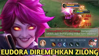 EUDORA DIREMEHKAN ZILONG, DIKATAIN HERO BEGO & TOLOL! AUTO LOCK ZILONG SAMPAI FEEDER! MOBILE LEGENDS