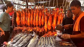 POPULAR Cambodian Street Food - Delicious Grilled Duck, Pork Ribs, Fish And More In Phnom Penh
