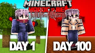 Surviving 100 Days In Jujutsu Kaisen Minecraft!