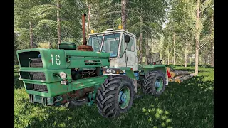 Т 150К Работа в лесу Тянет бревна  Farming Simulator 19 Скачать | Fs 21 mods