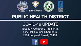 Public Health District COVID-19 Briefing, October 27, 2020