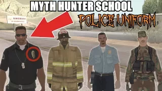 How to get POLICE UNIFORM in GTA San Andreas - Myth Hunter School #2
