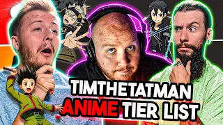 Hunter x Hunter is THAT LOW?! TIMTHETATMAN ANIME TIER LIST REVIEW