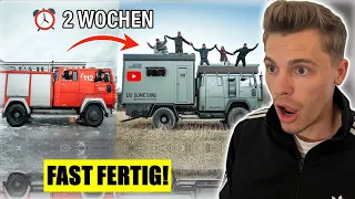 Vom Schrott-FEUERWEHRAUTO zum Traum-EXPEDITIONSMOBIL in 2 Wochen 🚒 The Real Life Guys Reaktion