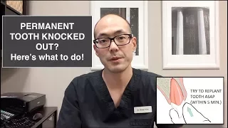 PERMANENT TOOTH KNOCKED OUT? Here's What To Do!