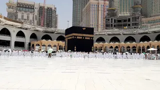 26-6-2021 Live Dhuhr Salaah After Tawaf Khana Kaaba Front View quality video today Umrah 2021 Live