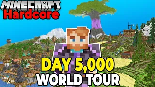 I Survived 5,000 DAYS in Hardcore Minecraft [WORLD TOUR]