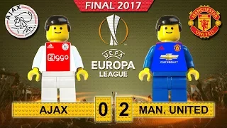 Europa League Final 2017 • Ajax vs Manchester United • goal highlights Lego Football film