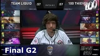 100 Thieves vs Team Liquid | Game 2 Grand Final S8 NA LCS Spring 2018 | 100 vs TL G2