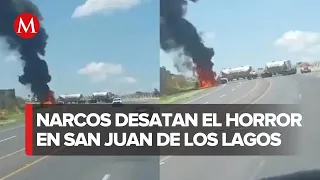 Narco bloqueos y violencia en Jalisco