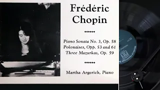 [LP] Chopin - Piano Sonata No. 3 - Argerich (side A)