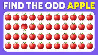 Find The Odd Emoji Out - Fruit Edition! 🍌 🍎 Spot The Difference Emoji Quiz | Easy, Medium, Hard