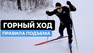 Подъемный (горный) ход. Как подниматься на лыжах в гору?