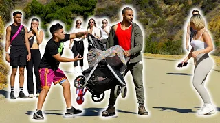 BABY FALLING DOWN A HILL PRANK!