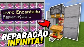 COMO CONSEGUIR REPARAÇÃO FACILMENTE no MINECRAFT BEDROCK!