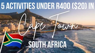 5 Things you NEVER thought to do in and around Cape Town South Africa PRICES INCLUDED