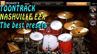 Toontrack Nashville EZX, Nashville EZX presets, Nashville ezx demo, my fav presets, red button