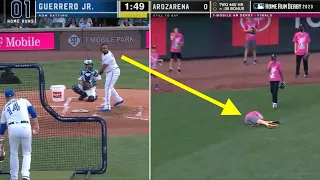 Kid Gets Hit In The Face During Home Run Derby