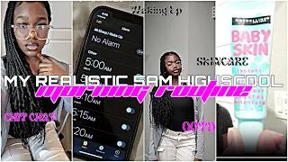 ✰MY REALISTIC 5AM HIGH SCHOOL MORNING ROUTINE✰||grwm, ootd, chit chat, etc