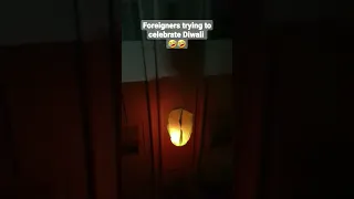 Foreigners Trying to celebrate Diwali 🤣🤣🤣