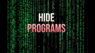 Hide programs from Task Manager, Process Hacker and everything else!