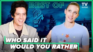 The Cast of RIVERDALE Play Who Said it? And Who Would You Rather | Cole Sprouse, Lili Reinhart