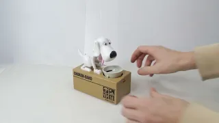 Электронная копилка "Собака, поедающая монеты" - обзор от магазина подарков "Счастливый случай"