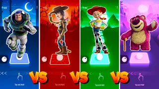 🔥TOY STORY TEAM🔥 BUZZ LIGHTYEAR 🔵WOODY🔴JESSY🟢LOTSO🟣🎶TILES HOP EDM RUSH 🎶