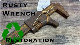 Rusty Tool Restoration | Vintage Adjustable Wrench