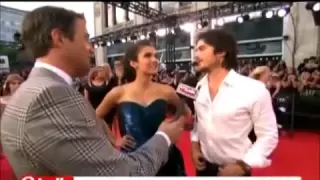 Ian Somerhalder & Nina Dobrev on Etalk