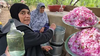 ماء الورد البلدي الأصلي🔥لأول مرة أمي تتعلم تحضير ماء الورد في المنزل❤️خبرة أكثر من ٢٠ سنه❤️🇱🇧