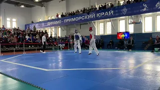 80кг Полуфинал Кубок России 🇷🇺2022 по тхэквондо среди мужчин Maxim Khramtsov🔵vs🔴Pavel Tsygankov