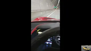 Ferrari 812 Superfast tunnel sound acceleration